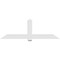 Ekena Millwork Eugene Architectural Grade PVC Gable Bracket, 84"W x 28"H x 4"D x 6"F, 8/12 Pitch GBP084X28X0406EUG00 - alternate 4